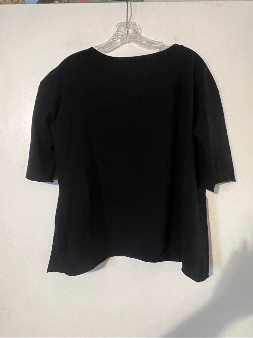 Frank & Eileen black shirt sleeve top - Picture 5 of 7
